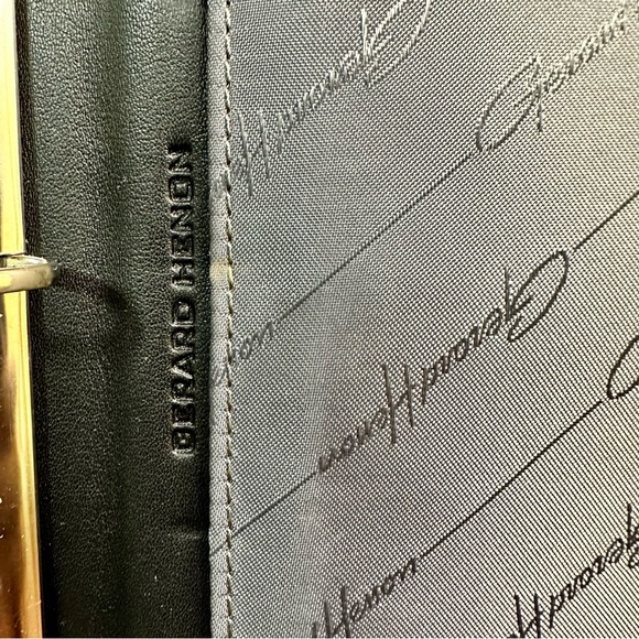 Gerard Henon Leather Zippered 3-Ring Binder with Handle Briefcase - Picture 8 of 8